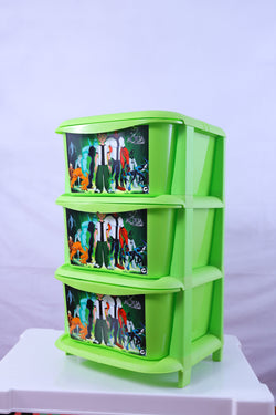 Aqua Printed Multi-Purpose Cabinets