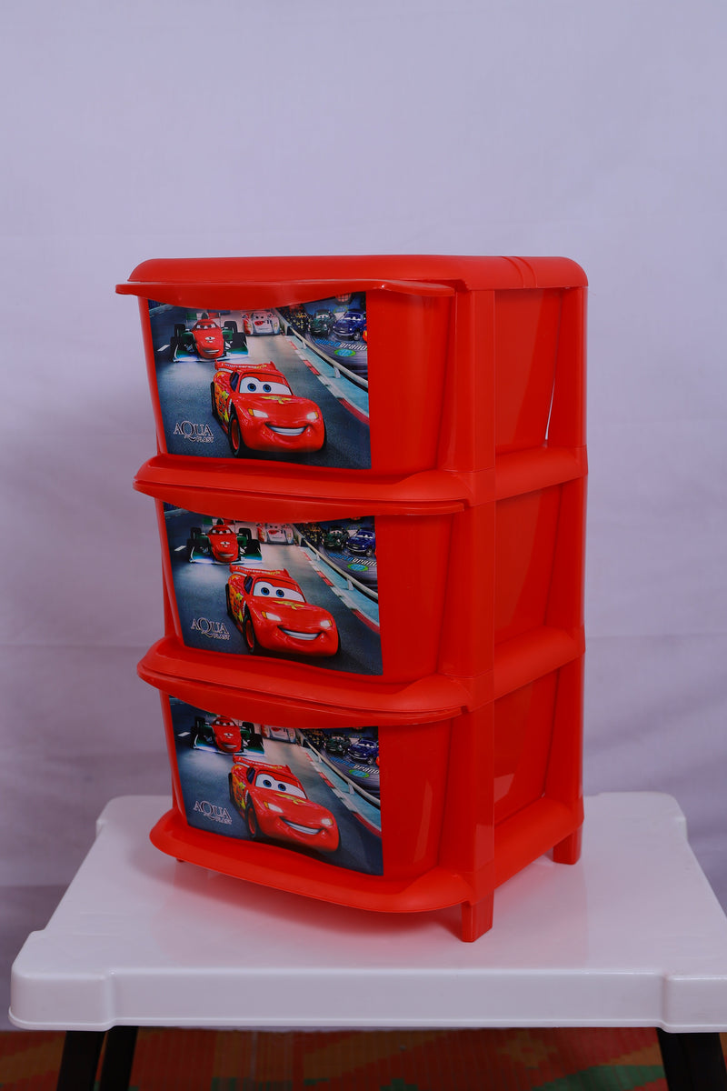 Aqua Printed Multi-Purpose Cabinets